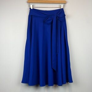 Chic Royal Blue A-Line Skirt